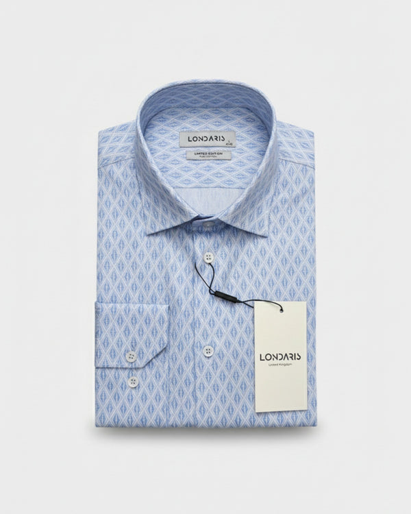 Long Sleeve Printed Satin Shirt