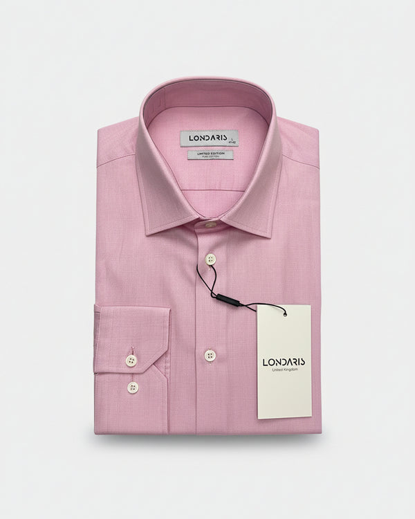 Long Sleeve Regular Light Pink Oxford Shirt