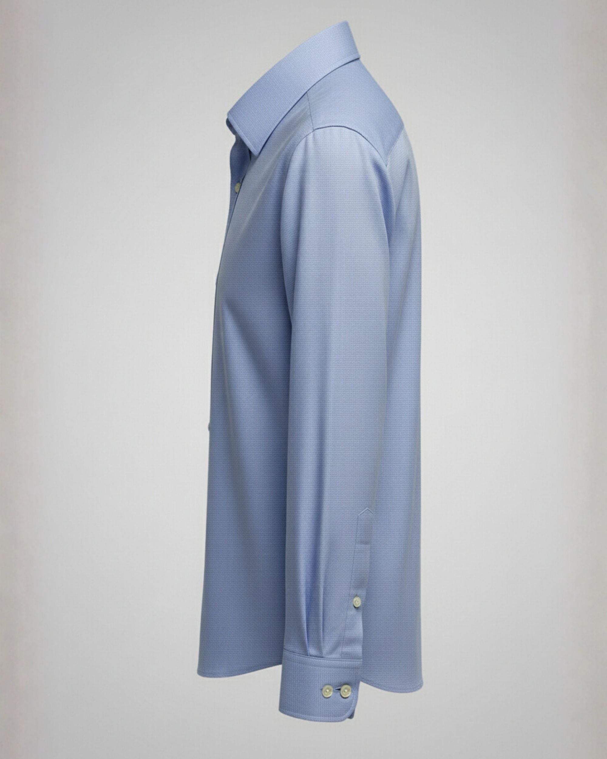 Long Sleeve Dusty Blue Satin Shirt