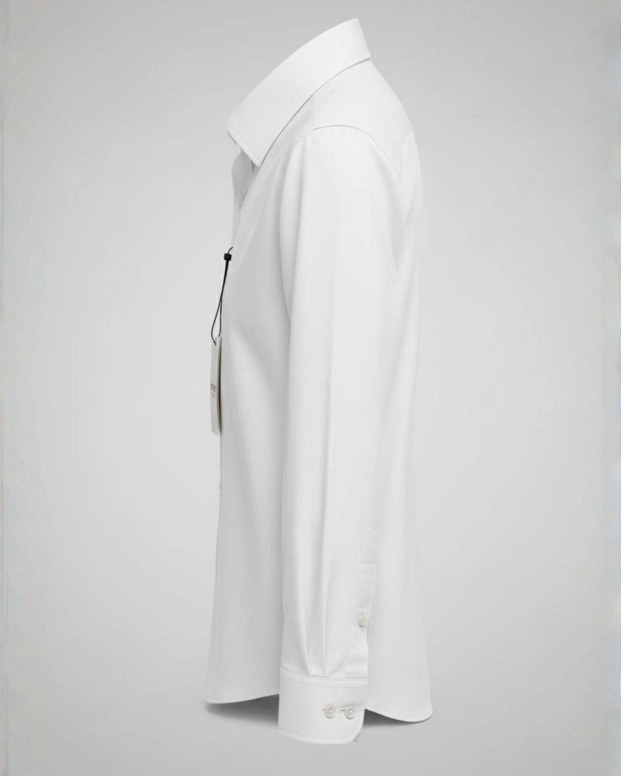 Long Sleeve Ecru Twill Shirt