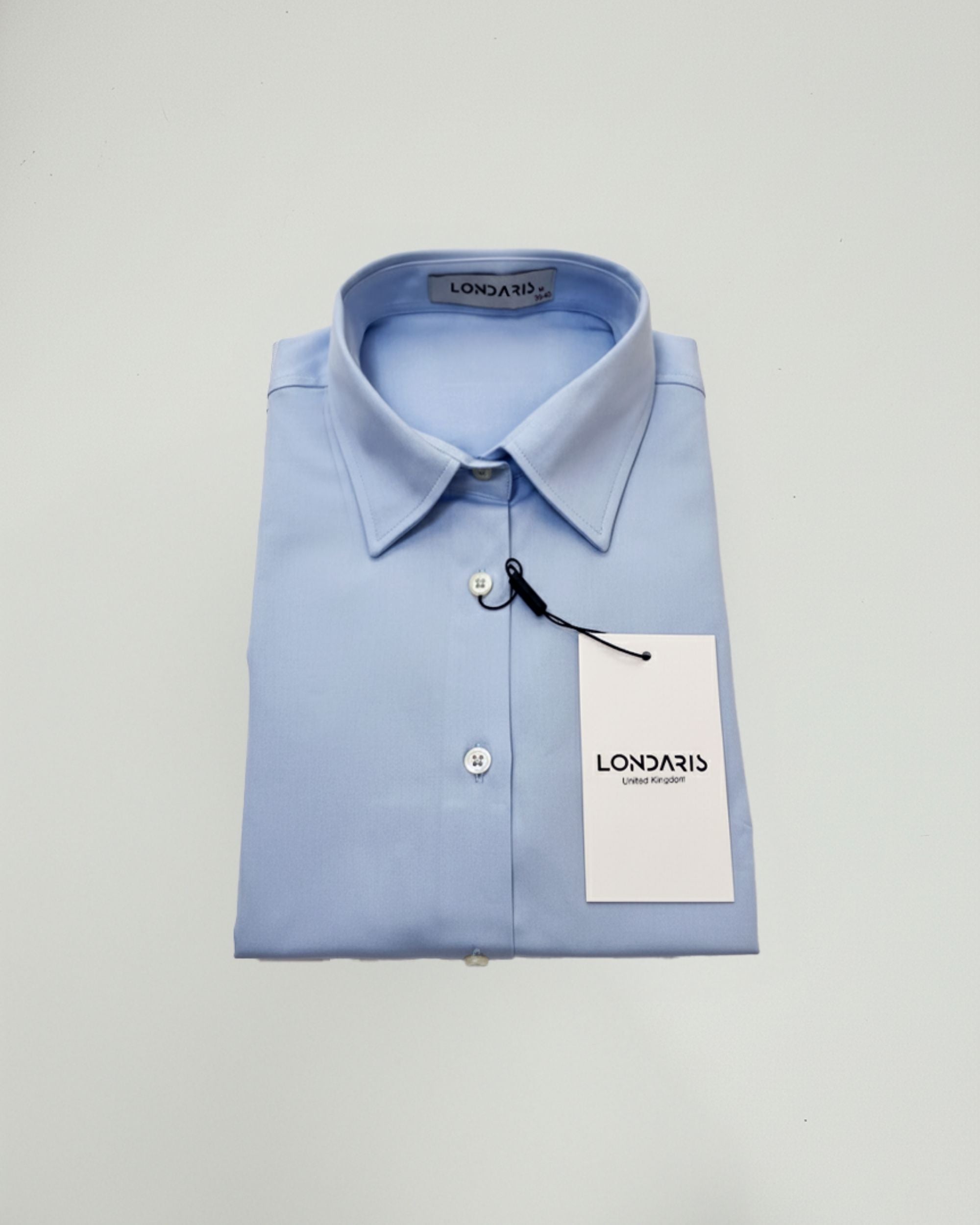 Long Sleeve Denim Blue Oxford Shirt