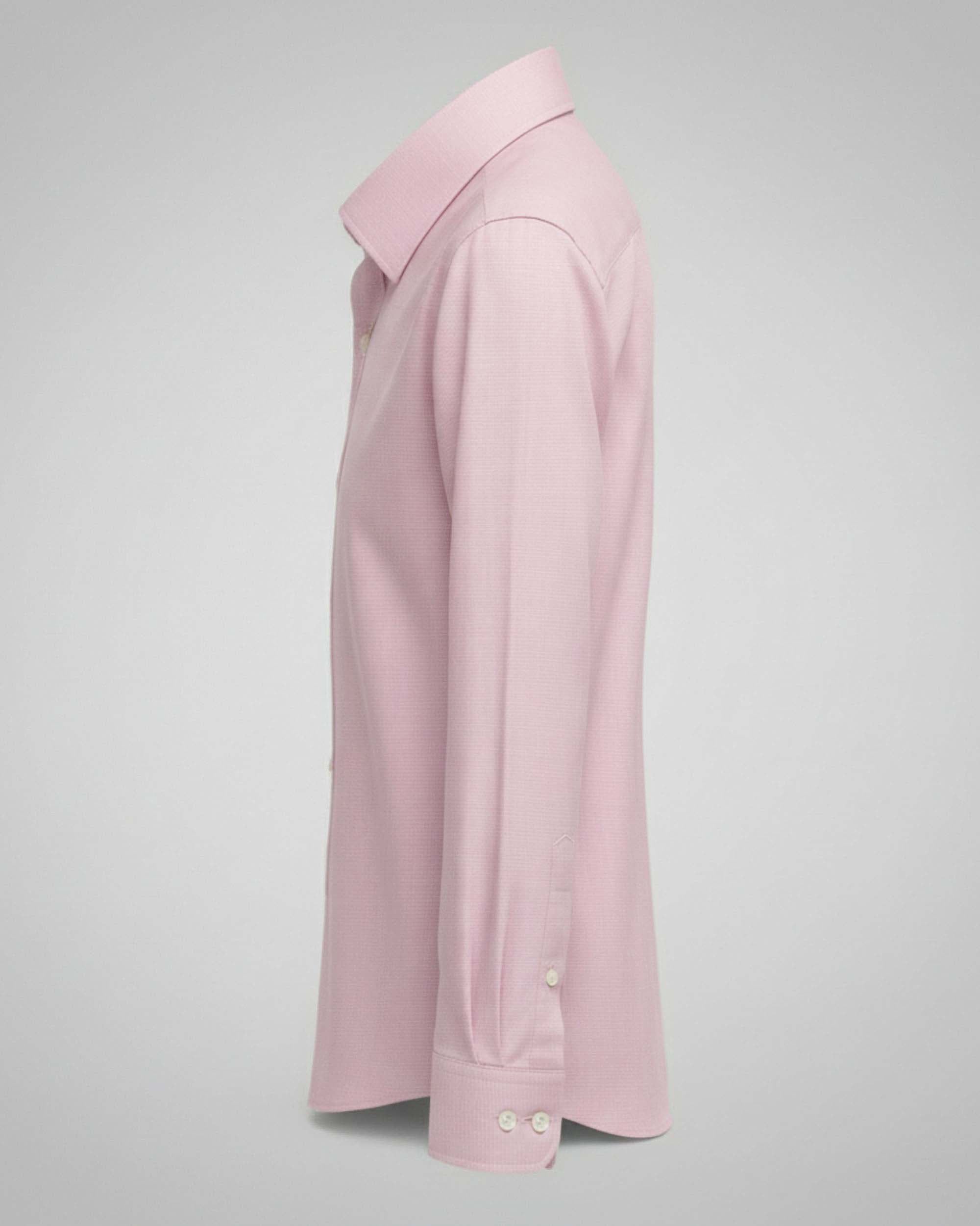 Long Sleeve Pink Twill Shirt