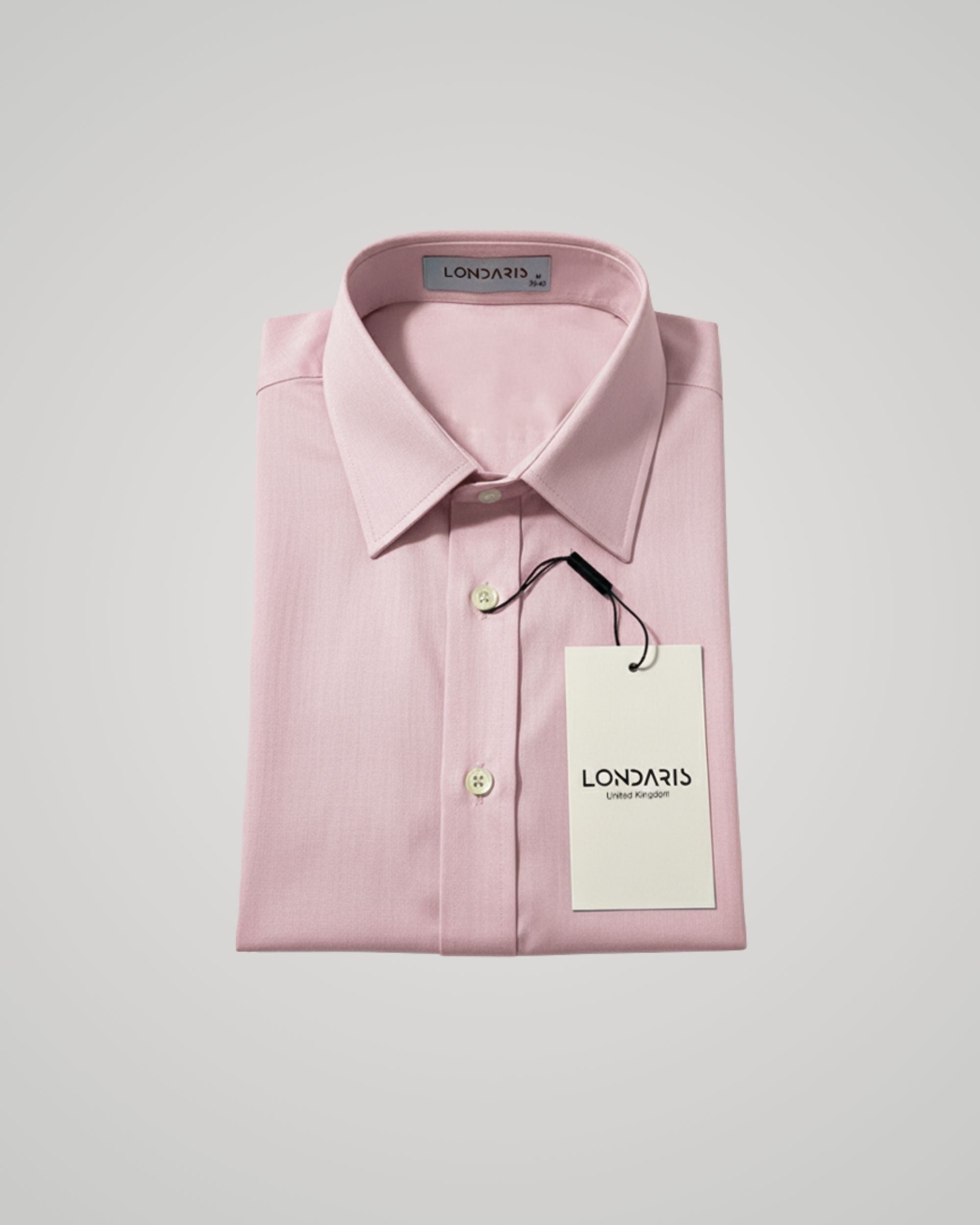 Long Sleeve Pink Twill Shirt