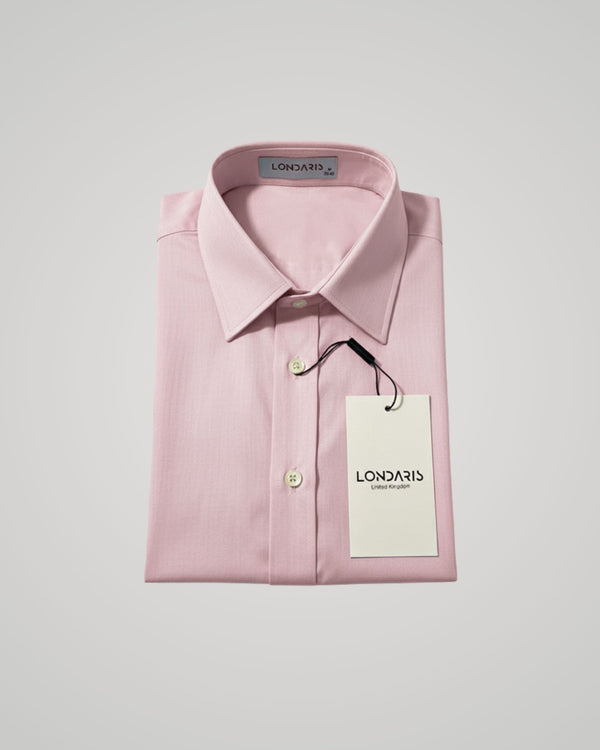 Long Sleeve Pink Twill Shirt