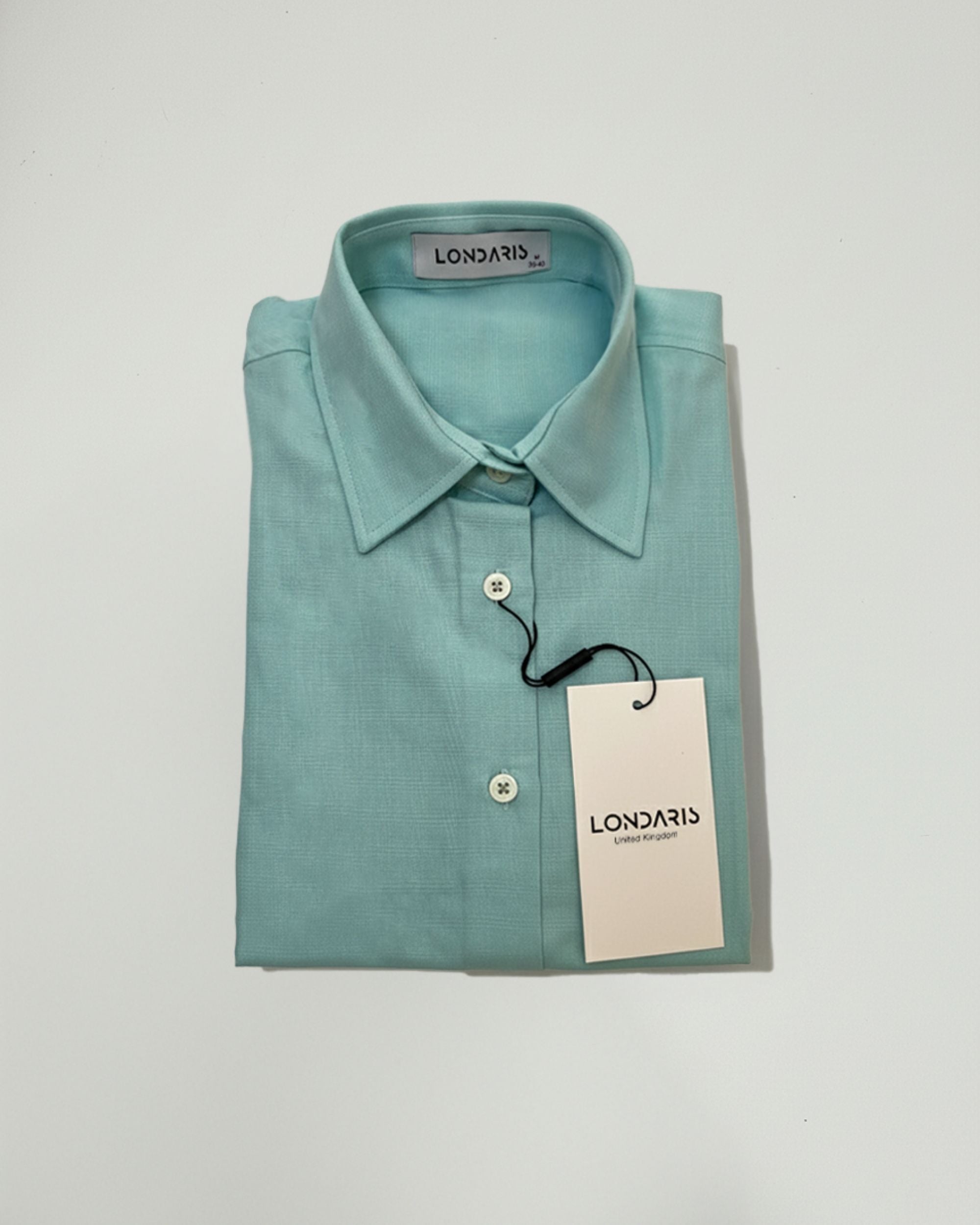 Long Sleeve Turquoise Oxford Shirt