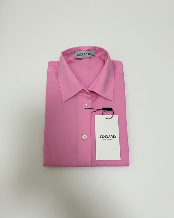 Long Sleeve Dusty Rose Poplin Shirt