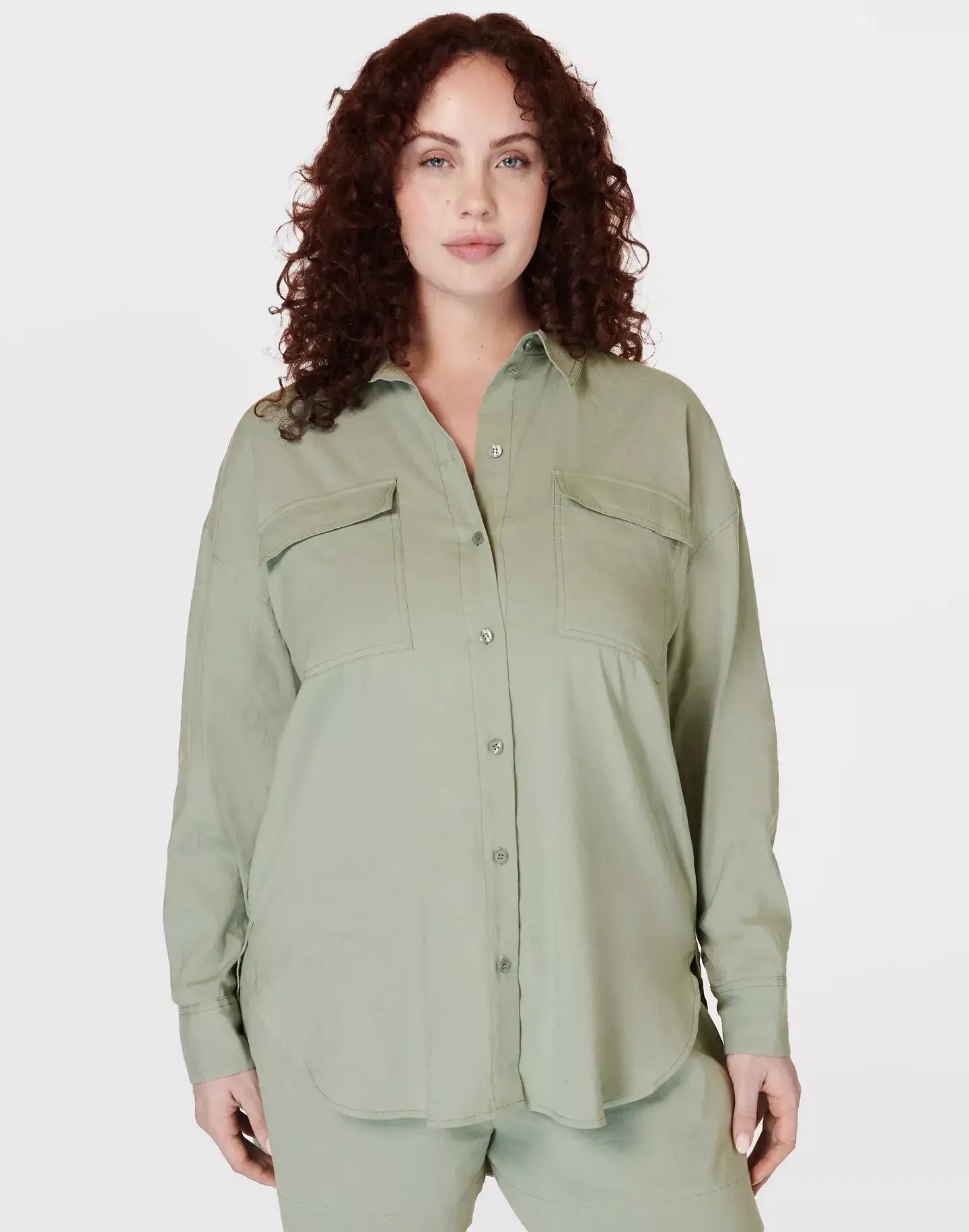 Summer Stretch Linen Utility Shirt